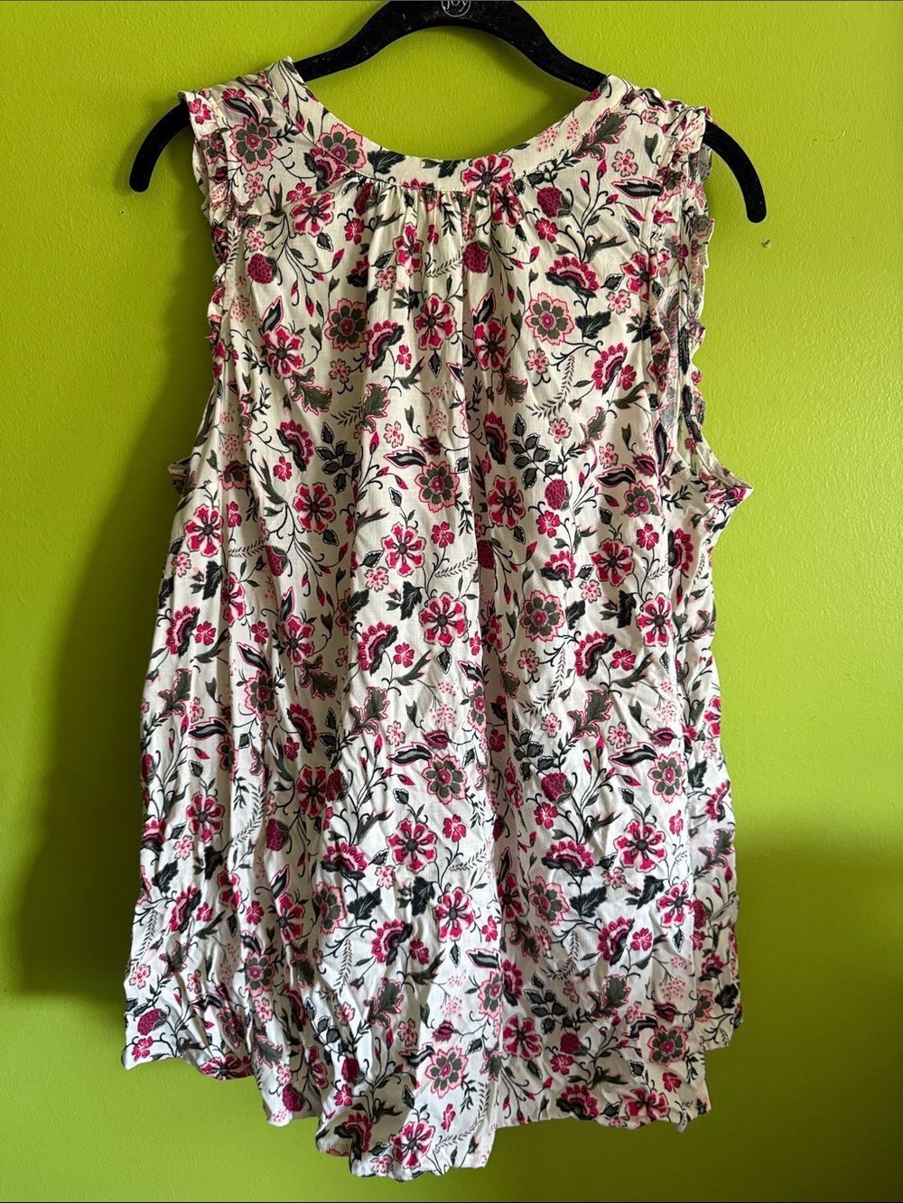 NWT Torrid Floral Sleeveless Top Blouse Size 0 L 12